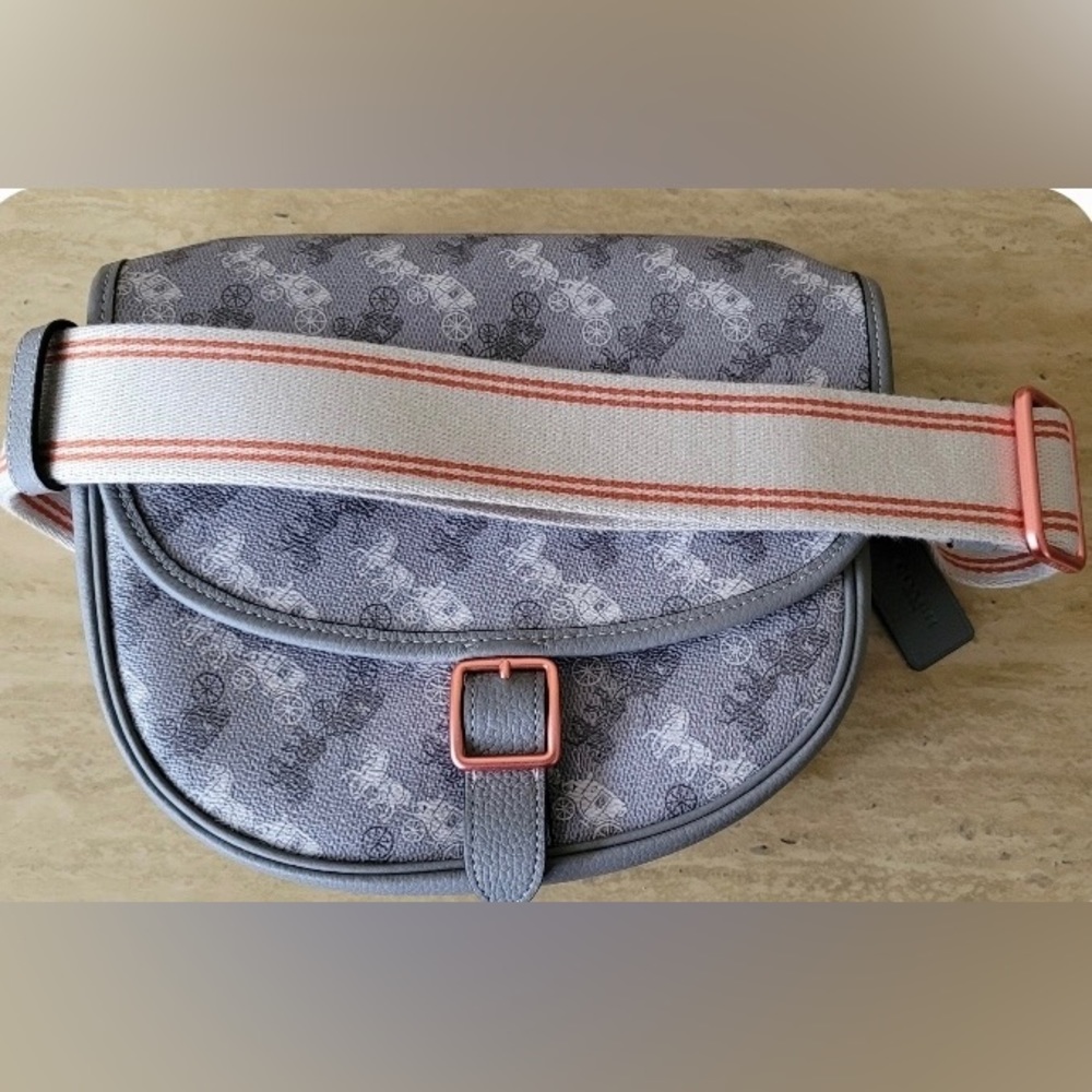 Coach Hitch Crossbody With Horse And Carriage Print Gem